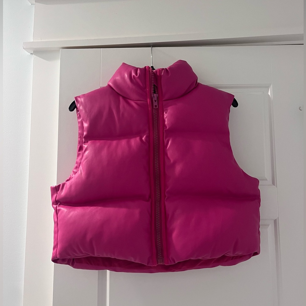 Olivaceous Pink Puffer Vest